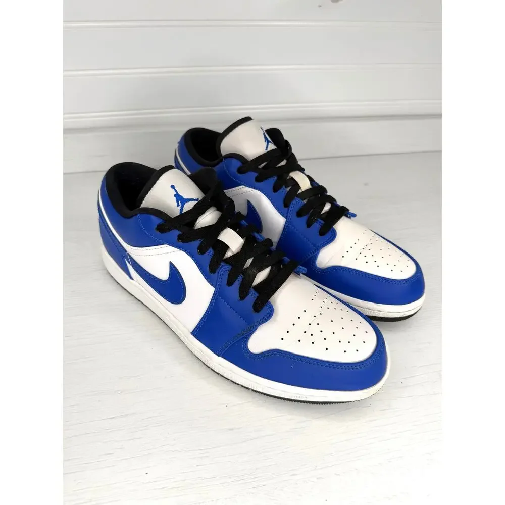 Nike Air Jordan 1 Low Game Royal 553558-124 Men’s Size 10 Blue White 2020